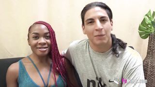Tinédzser latina pár castingon