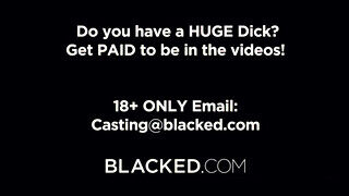 Blacked - Blake Blossom élvezi a gigászi csoki hímtagot