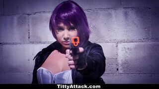 Teamskeet - Cosplay-es hatalmas cicis bige