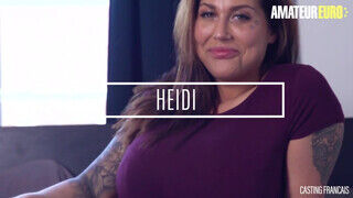 CastingFrancais - Heidi Van Horny a bombázó csöcsös maca