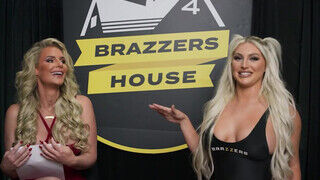 BRAZZERS - Penny Barber és Eva Nyx édeshármasban szexelnek