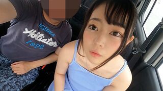 Méretes szemek és apró test! 147 cm-es osaka mini maca cidázza és veri a hímvesszőt vezetés közben